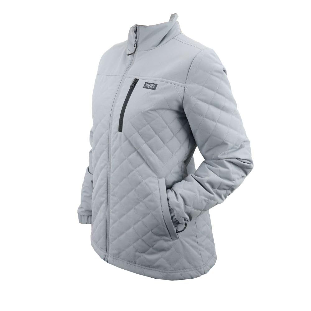 アフコ Aftco レディース クロスウィンド パフ ジャケット ライトグレー Lサイズ Women s Crosswind Puff Jacket Light Gray M WJ45