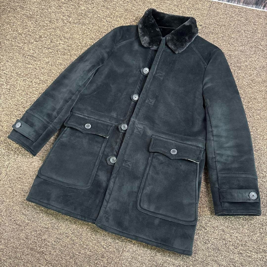 BURBERRY BLACK LABEL ダッフルコート ブラック Lサイズ