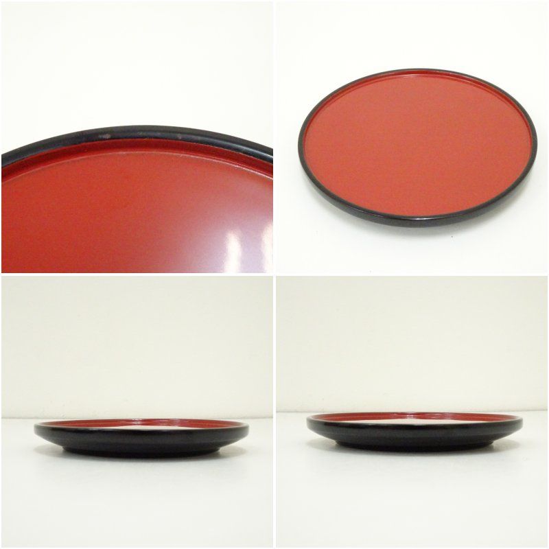 東大寺 二月堂 日乃丸盆 幅約42cm 共箱 日の丸盆 盆 輪島塗