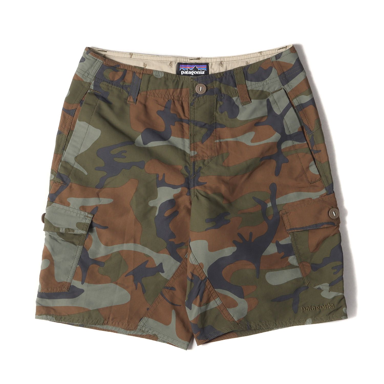 美品 Patagonia パタゴニア パンツ サイズ:28 16SS カモフラージュ ウェーブフェアラー カーゴ ショーツ Wavefarer Cargo Shorts 迷彩(FCMH) ボトムス ズボン ショートパンツ【メンズ】