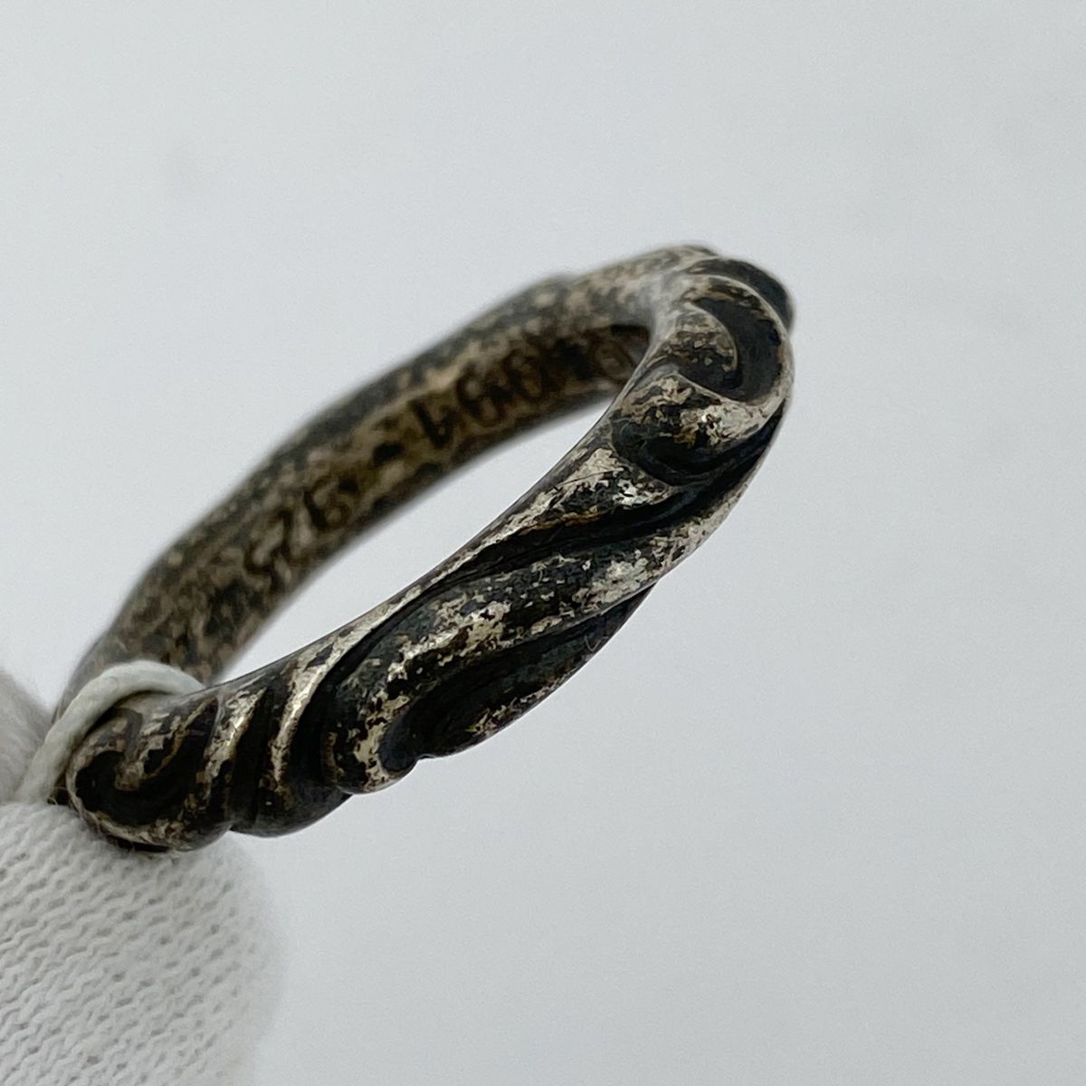 クロムハーツ CHROME HEARTS スクロールバンド リング 指輪 リング 11 