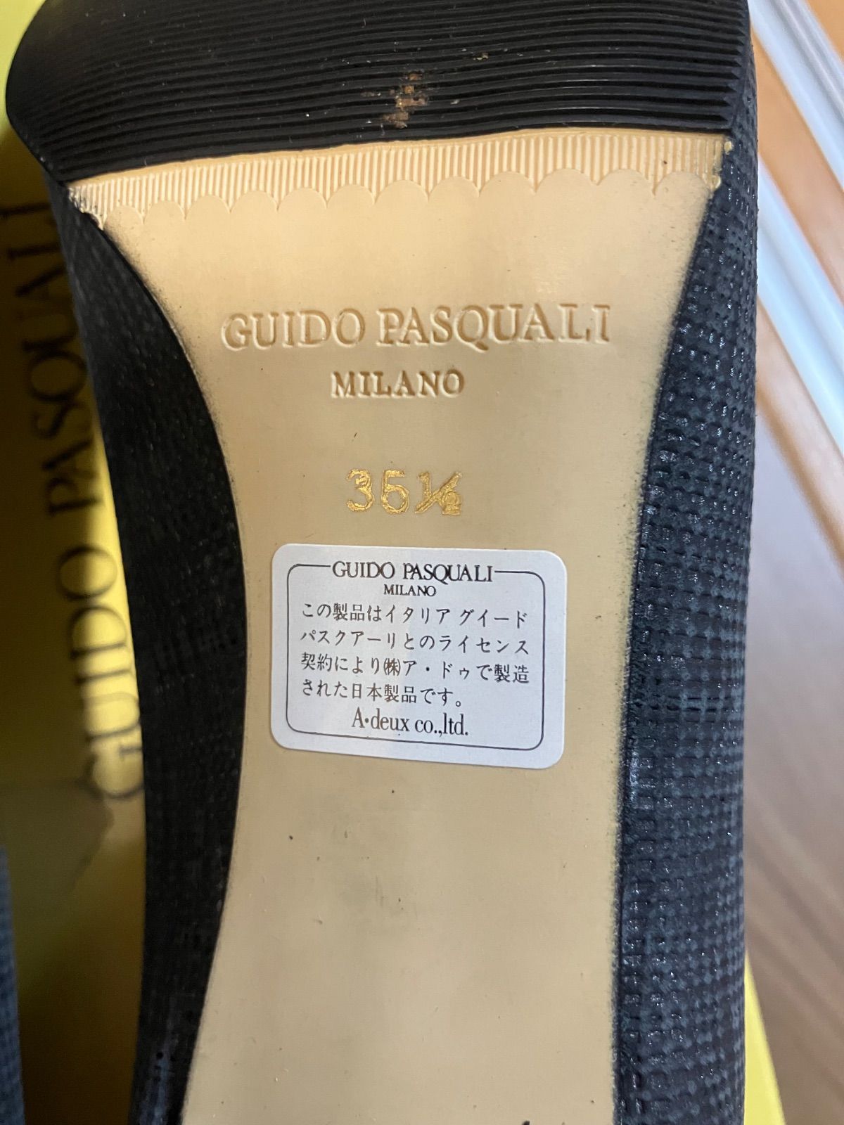 美品】GUIDO PASQUALI MILANO グイード パスクアーリ パンプス