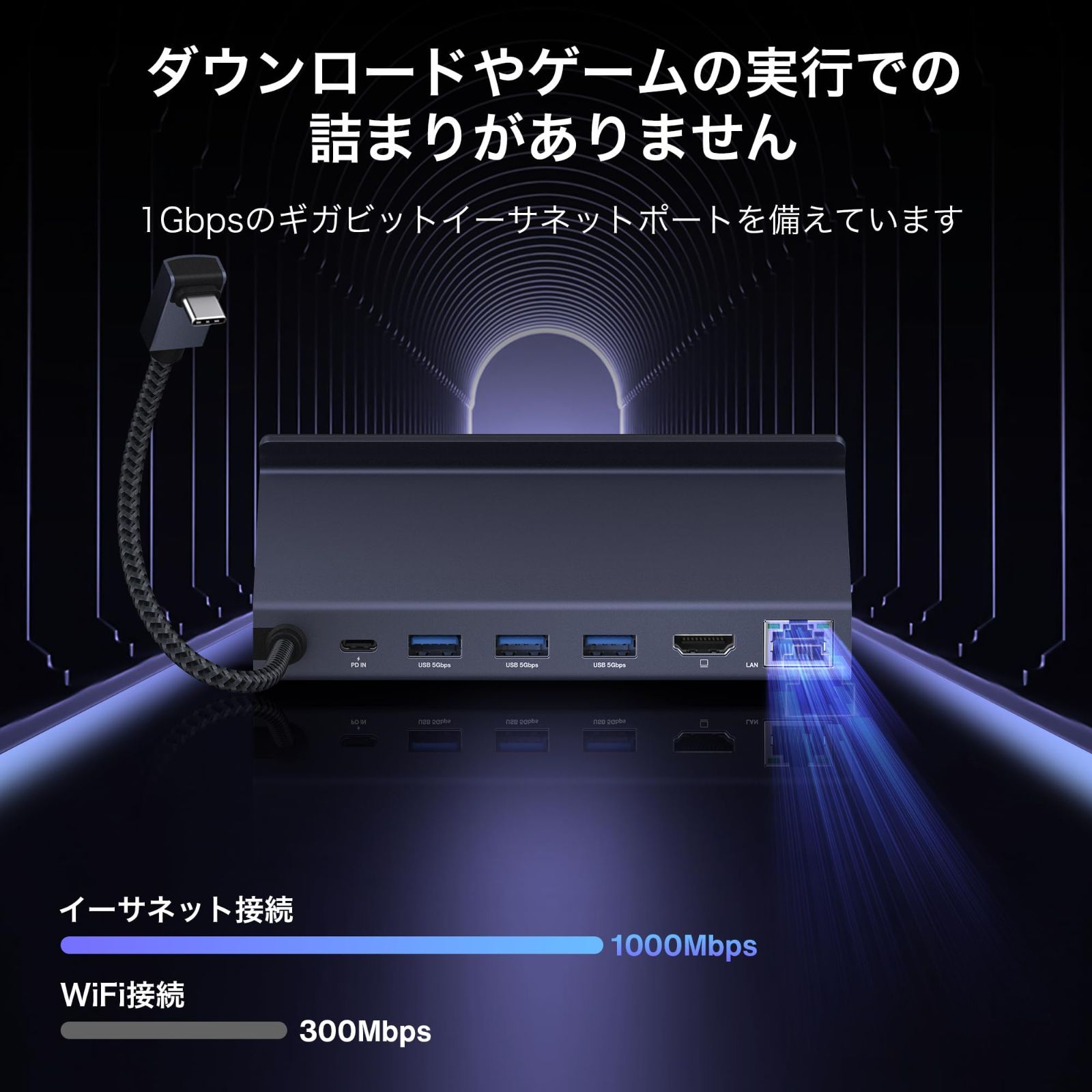 速い船積できます! 数量 Claw Switchドック ASUS ROG ROG OLED MSI Alloy用の8-in-1ハブドッキングステーション HDMI Deck ギガビットイーサネット USB Go Steam 3.0 Stream X Legion Ally 最高の品質、最低の価格！