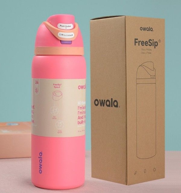 新品 OWALA 水筒 24oz ストロー内蔵 漏れ防止 断熱 【10色選択
