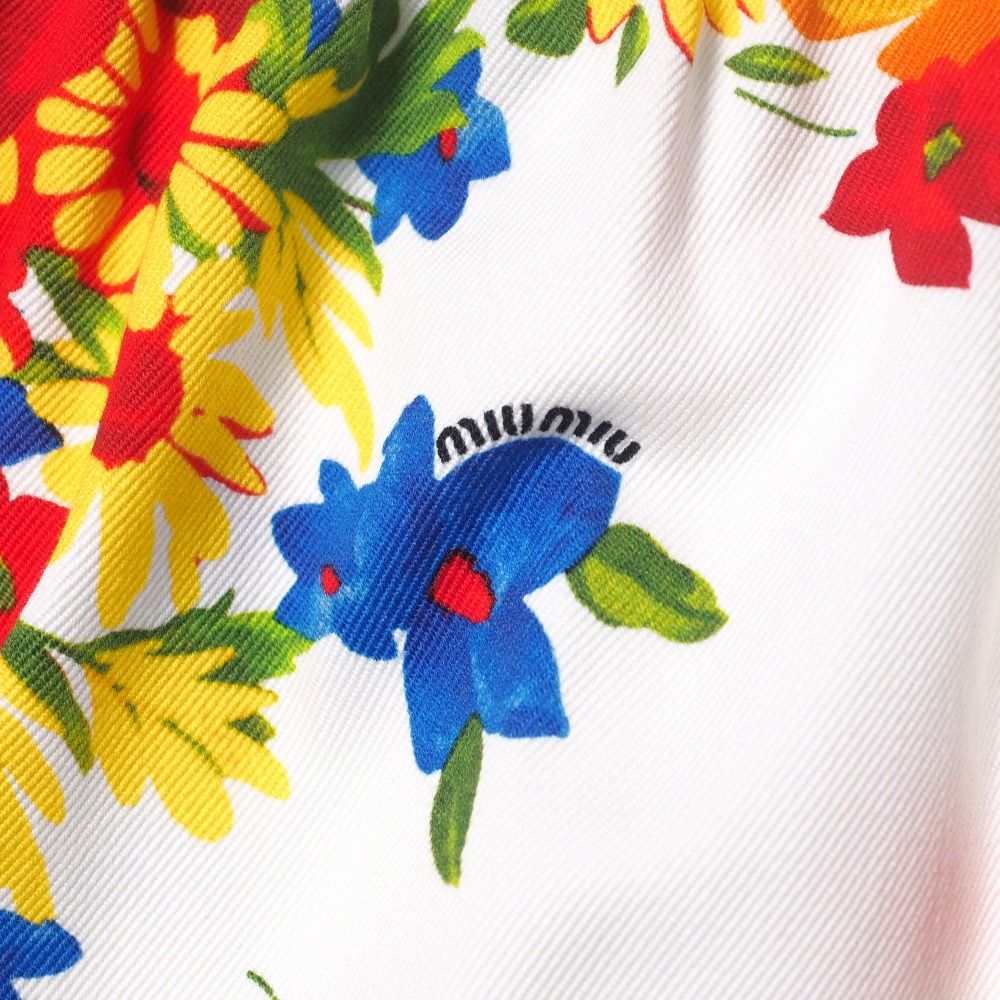 □美品□MIUMIU ミュウミュウ ロングスカート サイズ38S フラワー  