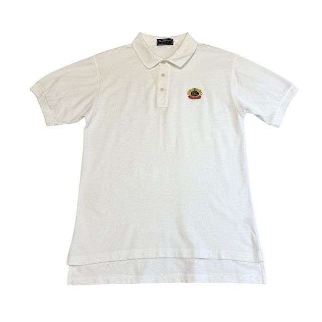 古着 バーバリーズ Burberrys 半袖ポロシャツ クリーニング済み 白 90s
