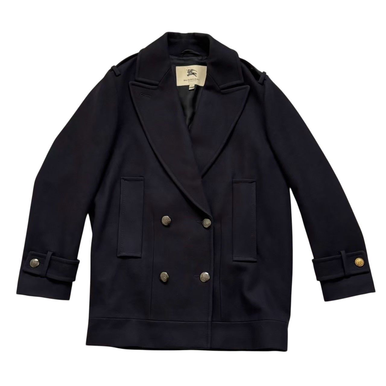 BURBERRY バーバリー ピーコート 紺 コート 上着 冬 アウター ダブル