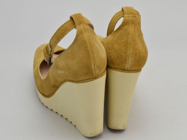 クロエ Chloe パンプス アンクルストラップ 37サイズ ベージュ