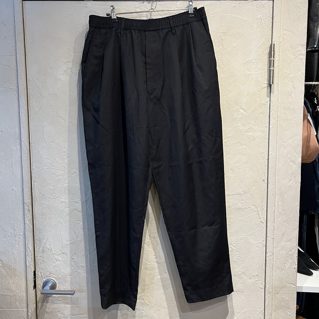 N.HOOLYWOOD エヌハリウッド BB123 WIDE TAPERD EASY SLACKS BLACK スラックス ブラック size40 代官山A06
