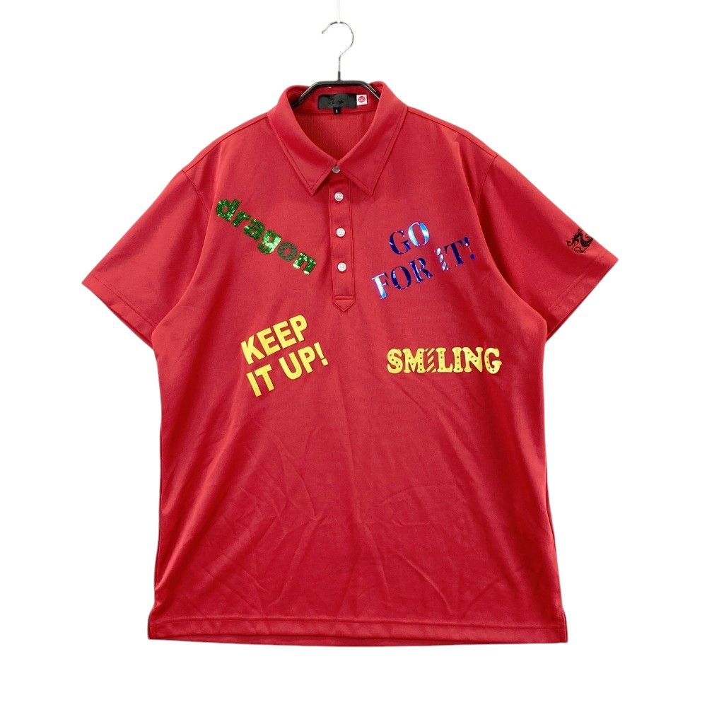 Dance With Dragon ポロシャツ サイズ4 Dance With Dragon ポロシャツ レッド ブラック サイズ：4 DANCE