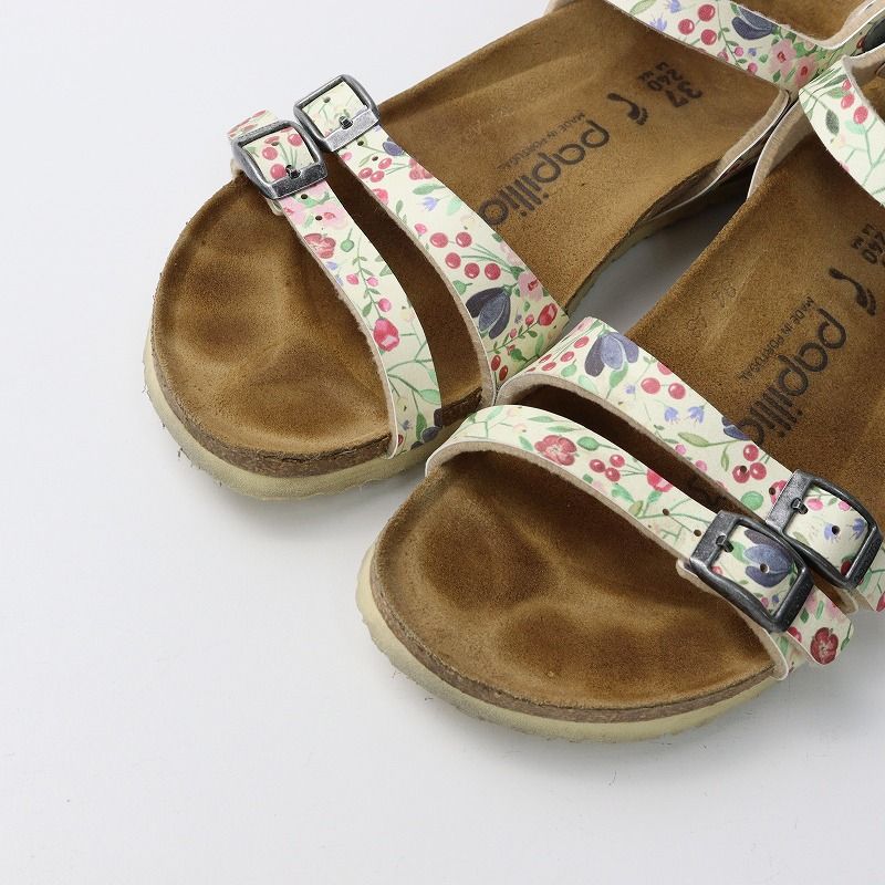 ビルケンシュトック BIRKENSTOCK パピリオ papillio ラナ LANA コンフォートサンダル 24cm/クリーム 花柄【2400014061482】  - メルカリ