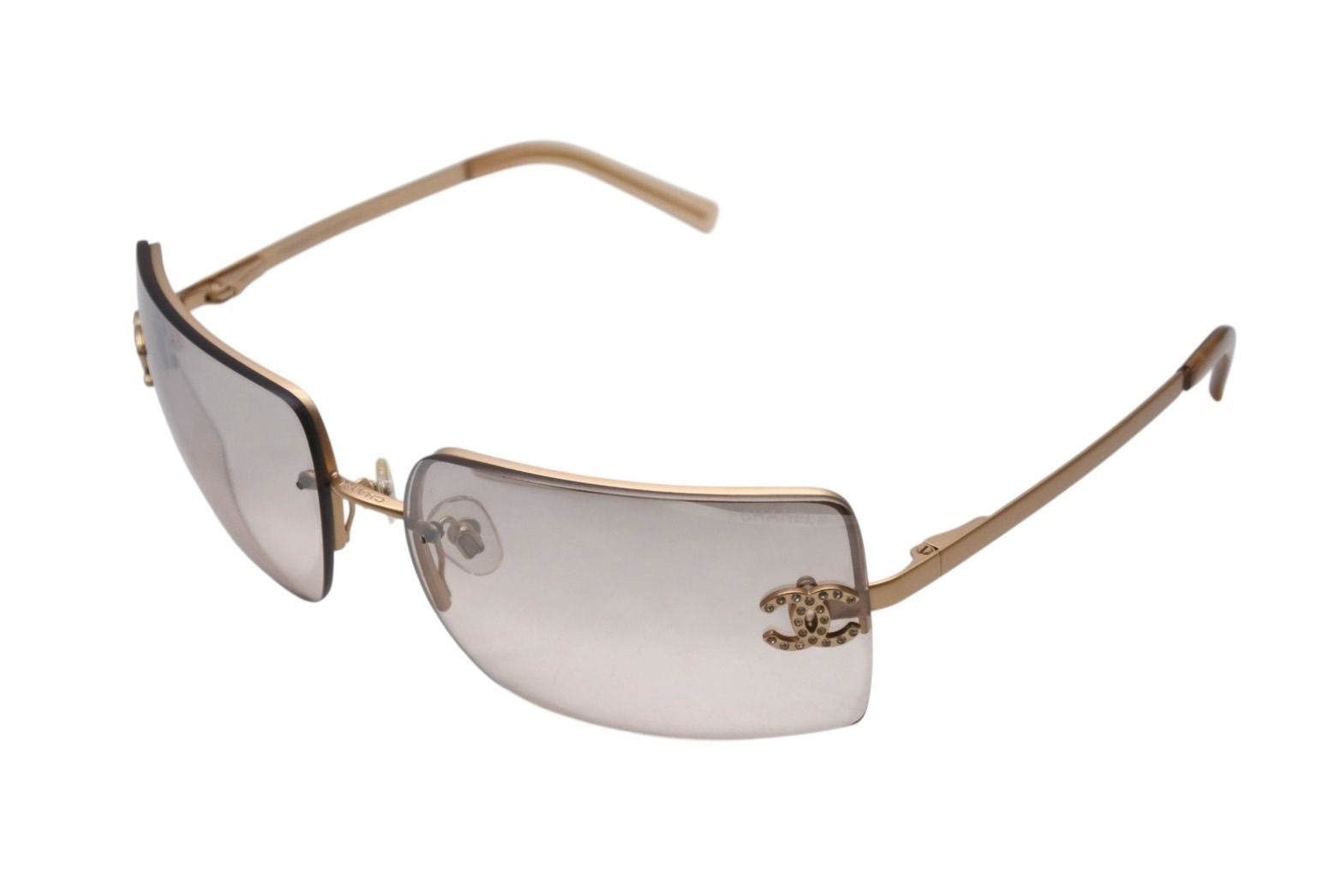 極美品 CHANEL シャネル リムレス サングラス 4092-B c102/8Z サイズ62