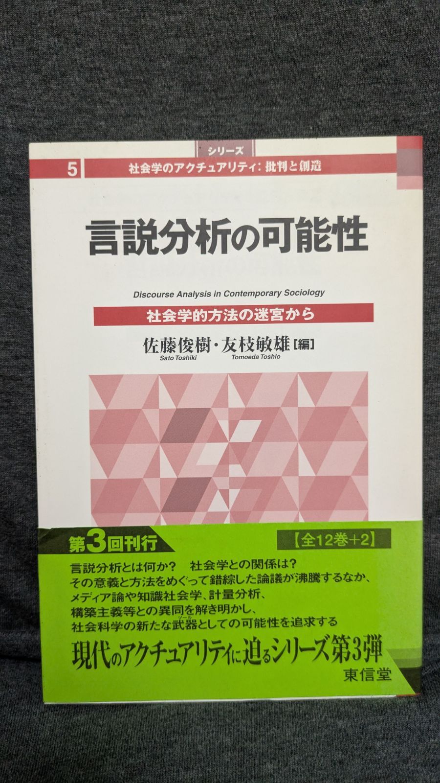言説分析の可能性 : 社会学的方法の迷宮から 言説分析の可能性: 社会学的方法の迷宮から (シリーズ社会学の