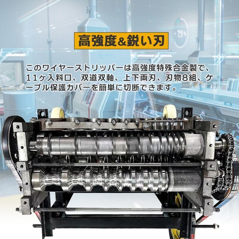 大型 電線皮むき機 1〜50mm ワイヤー ケーブル ストリッパー 剥線機 