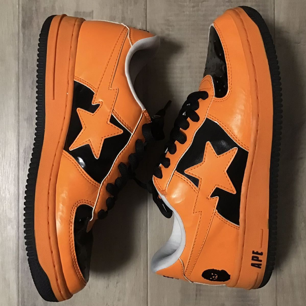 ハロウィン BAPESTA エナメル スニーカー 28cm US10 a bathing ape BAPE STA shoes sneakers  エイプ ベイプ ベイプスタNIGO