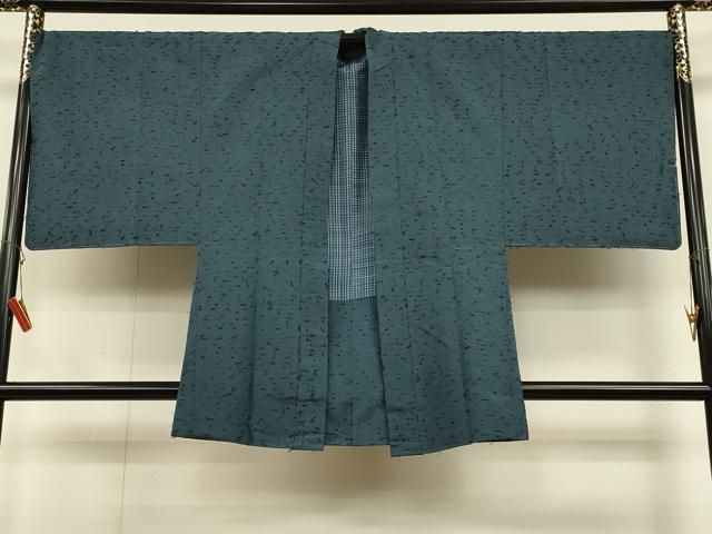 平和屋着物＃男性 羽織 ひげ紬地 霞文 正絹 ♥ CAAT5777id