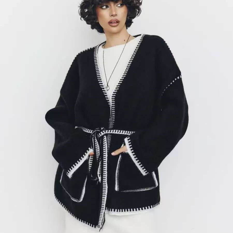 ベルト付き カーデ