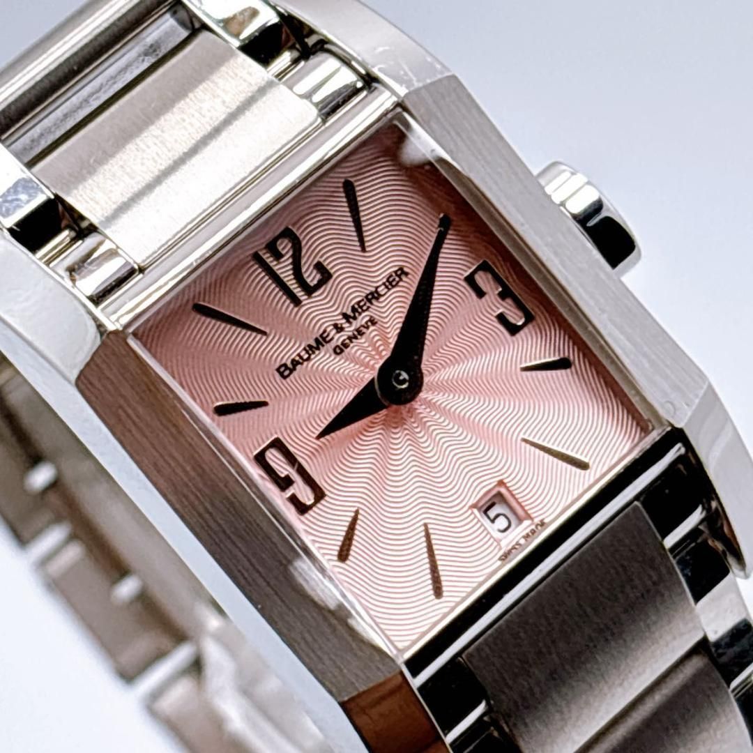 349 ボーム&メルシエ 65488 ディアマント デイト スクエア 腕時計