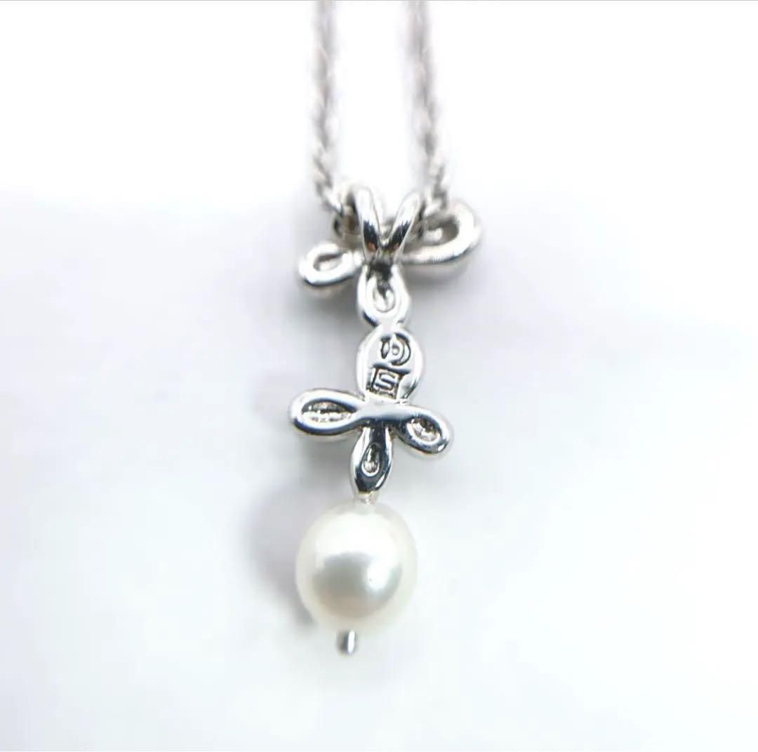 TASAKI タサキ シルバー ネックレス 本真珠 パール 4.0mm 1粒