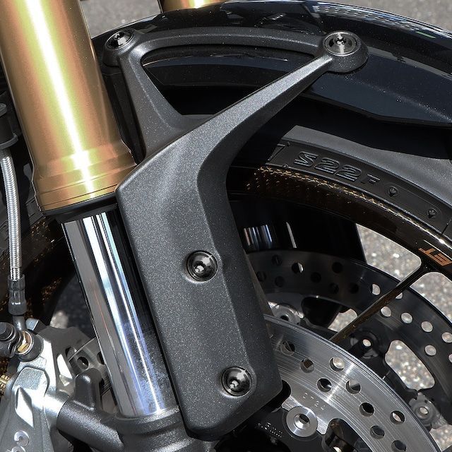TECH-MASTER チタンボルト Z900RS Z900RS CAFE カスタム パーツ フロント フェンダーアーム用 ボルトセット トルクス ヘッド ブラック BS0048