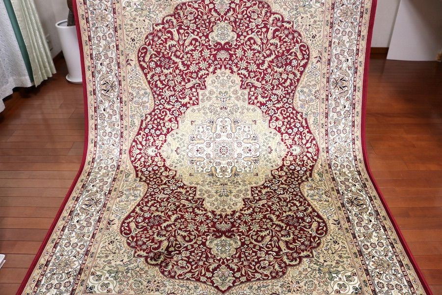 ペルシャ柄絨毯 160×230 新品未使用 大判ラグ カーペット 訳あり 絨毯