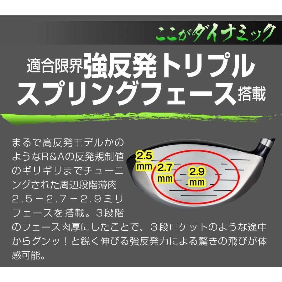 新品】3本セット ダイナミクスドライバー＋FW3番 15度 43インチ・5 