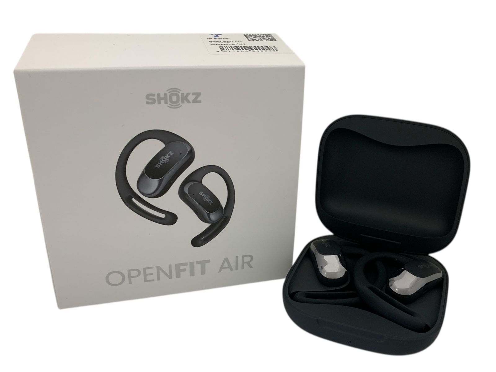 Shokz ショックス OpenFit Air ワイヤレスイヤホン オープンイヤー イヤホン Bluetooth ブラック 家電|025