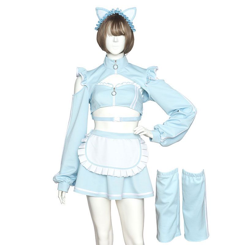 CLEARSTONE - 猫耳ジャージメイド 黒 クリアストーンコスプレ クリアストーン Clearstone コスプレ ねこ ジャージ シュガー
