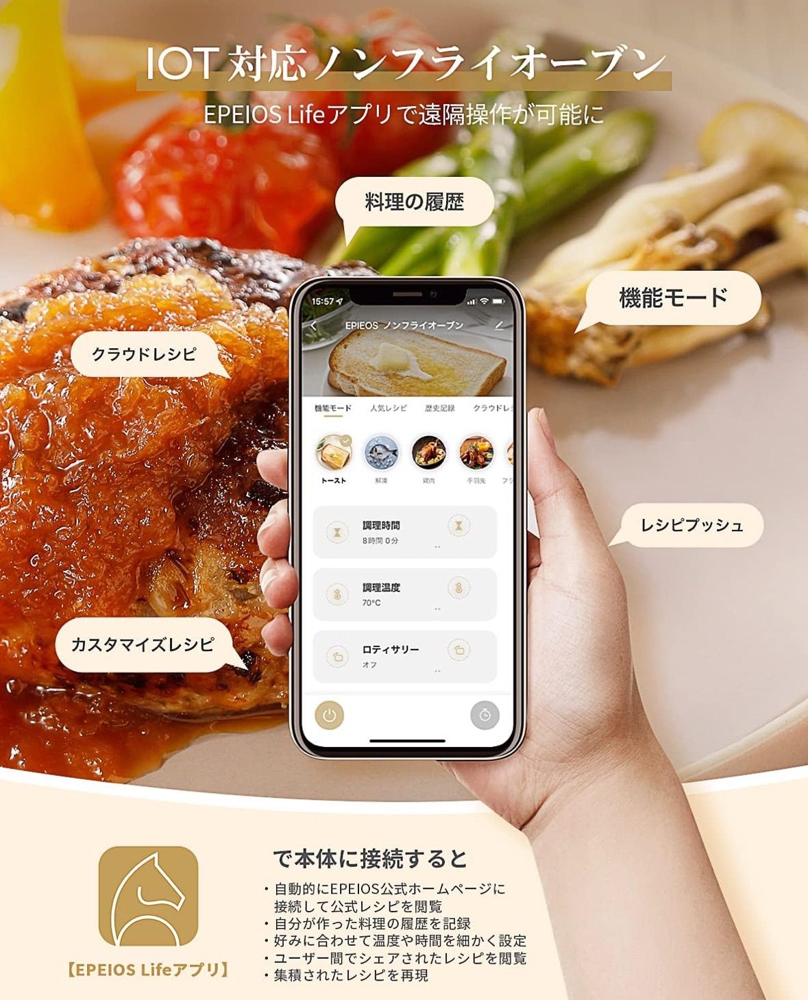 Epeios ノンフライオーブン