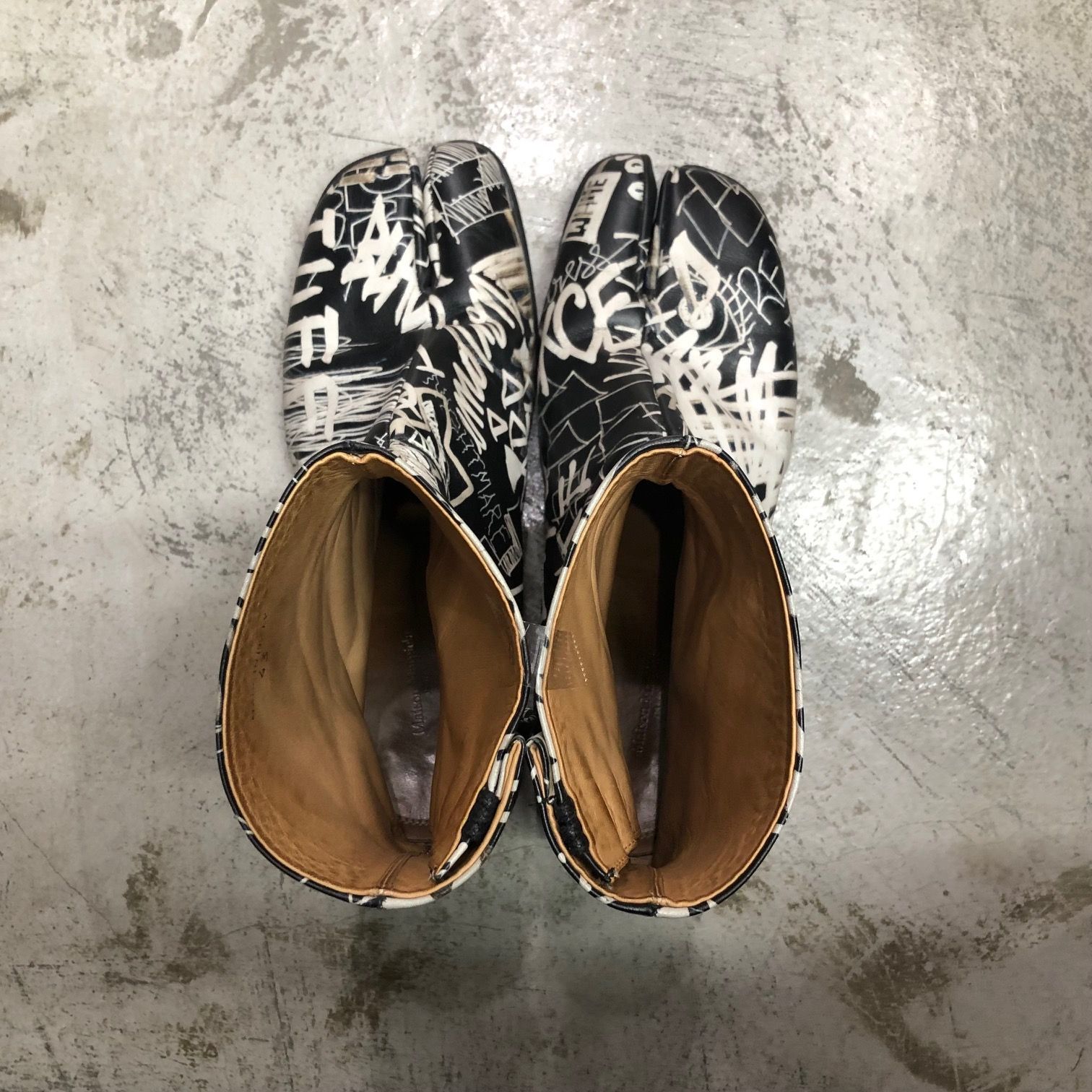 Maison Margiela グラフティペイント チャンキーヒール 足袋