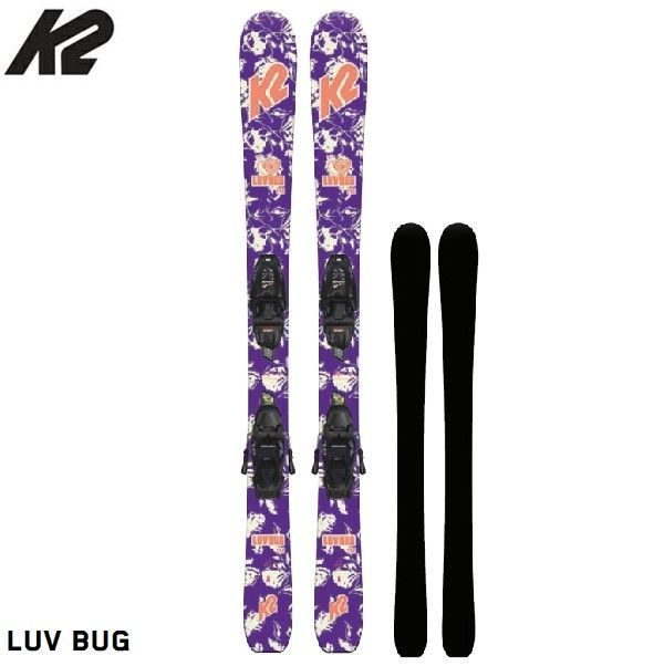チューンナップ済み K2 LUV BUG 112cm 112cm ケーツー スキー板 キッズ 22-23 K2 LUV BUG + FDT4.5