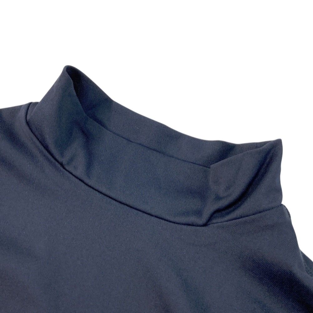 長袖ハイネックインナーTシャツ ネイビー系