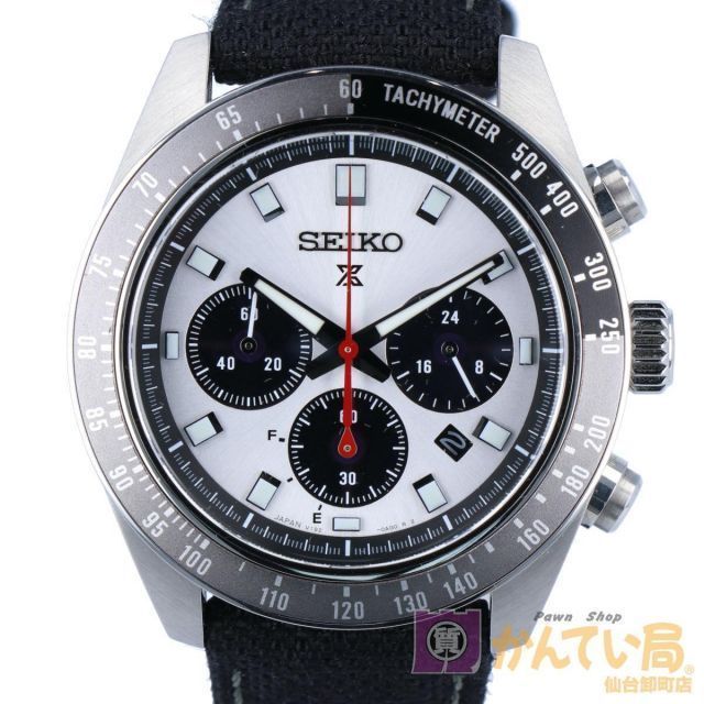 SEIKO】 セイコー プロスペックス スピードタイマー SBDL095 クロノグラフ ソーラー ステンレススチール SS 41mm ホワイト文字盤  白文字盤 替えベルト付 メンズ 【中古】 USED-B 【9304】 - メルカリ