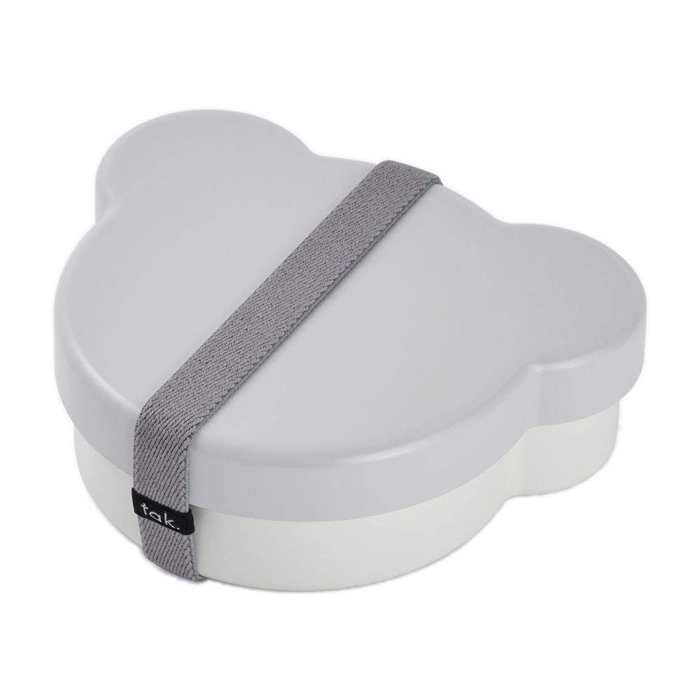 【人気商品】W14.6×D12×H4.8cm JTN-0170-GY 日本製 ベア くま box lunch キッズディッシュ グレー/タック ランチボックス(お弁当箱) DISH KIDS tak タック(Tac)