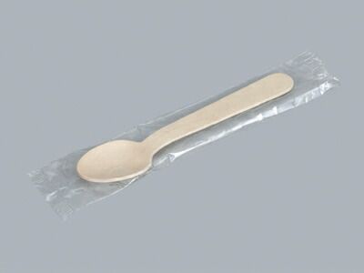 木製スプーン 小 単袋 食器 使い捨て スプーン 業務用 木製