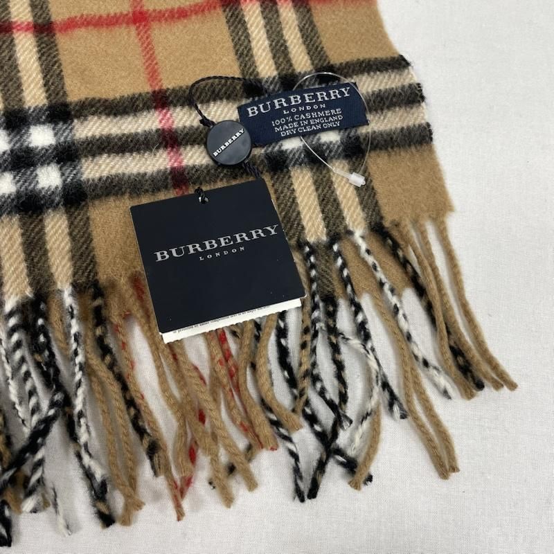 Burberry ノバチェック カシミヤマフラー  フリンジ 新品未使用】 バーバリー BURBERRY カシミヤマフラー ノバ