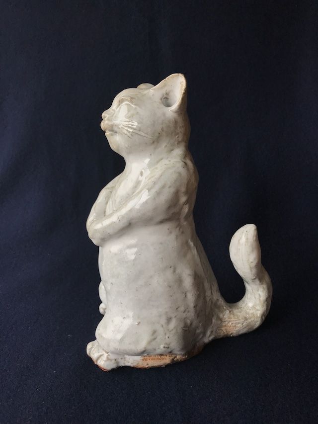 オブジェ陶「猫」 小久保凌雲作 萩焼 高さ25cm - メルカリ