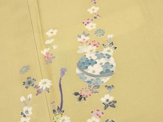 平和屋本店□極上 本加賀友禅作家 田中勲 訪問着 鞠花文