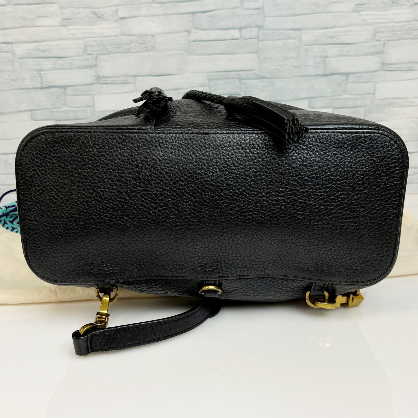 美品✨】TORY BURCH トリーバーチ リュックサック ブラック 保存袋付き 