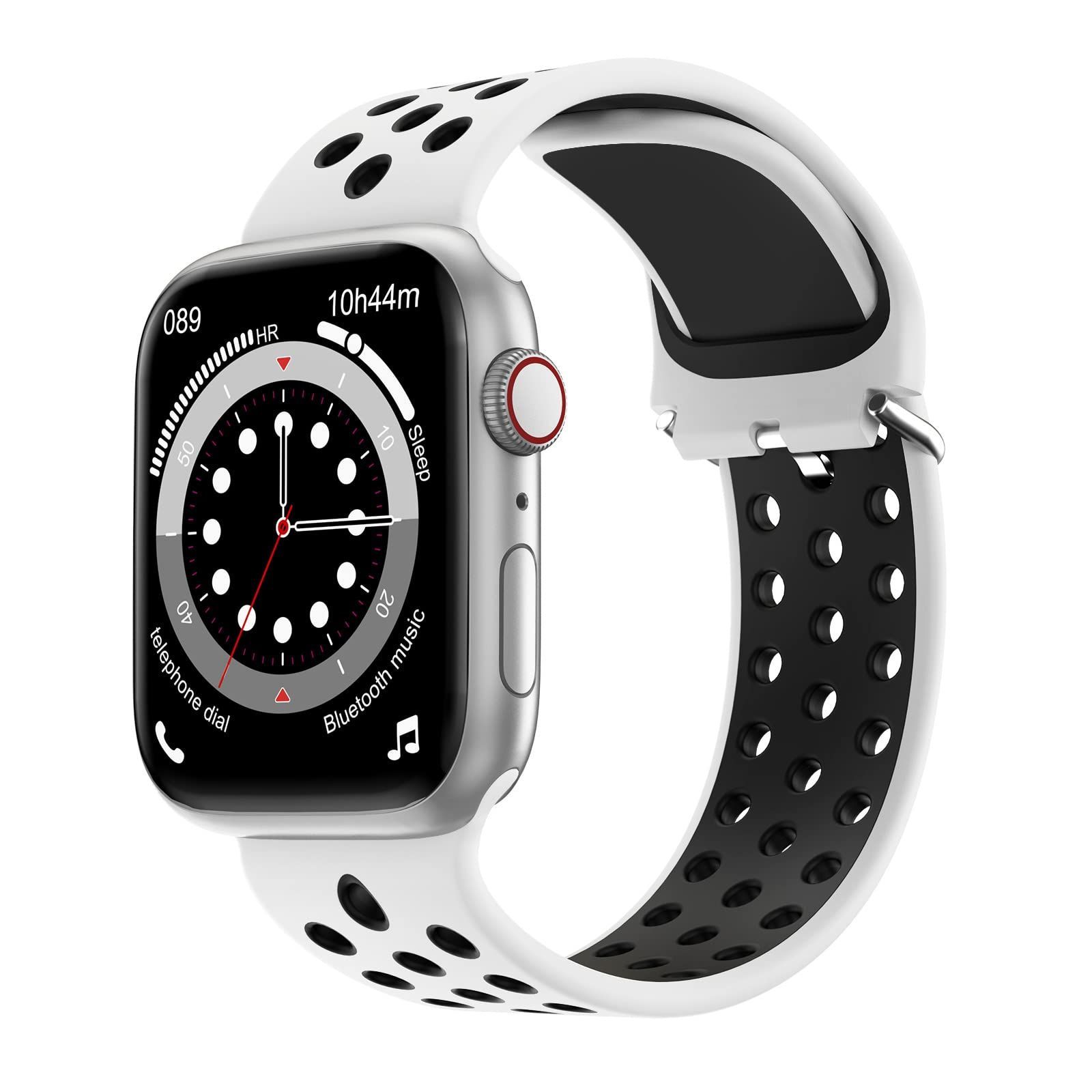 Apple Watch スポーツ ブラック×グレー シリコンバンド 防水 - 通販