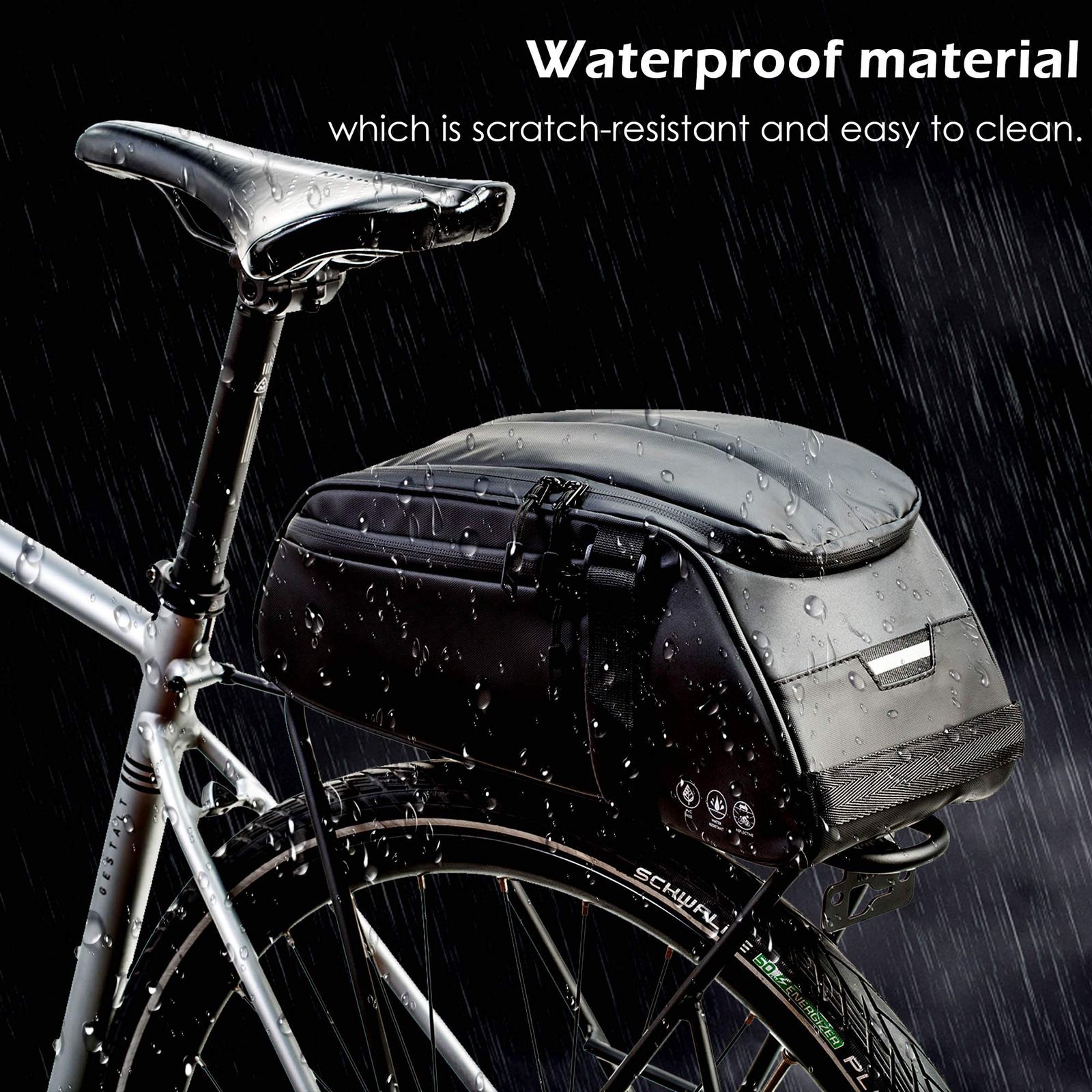 自転車トランクバッグ 防水