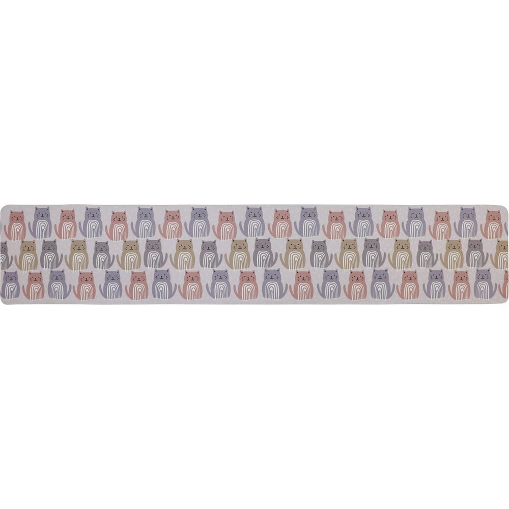 ミャウミャウ  モノグサ PVCキッチンマット 240 キッチンマット 拭ける 240 拭けるキッチンマット キッチン マット 台所マット 足元マット 薄手 おしゃれ クッション 45cm 240cm 抗菌 防カビ 防炎 