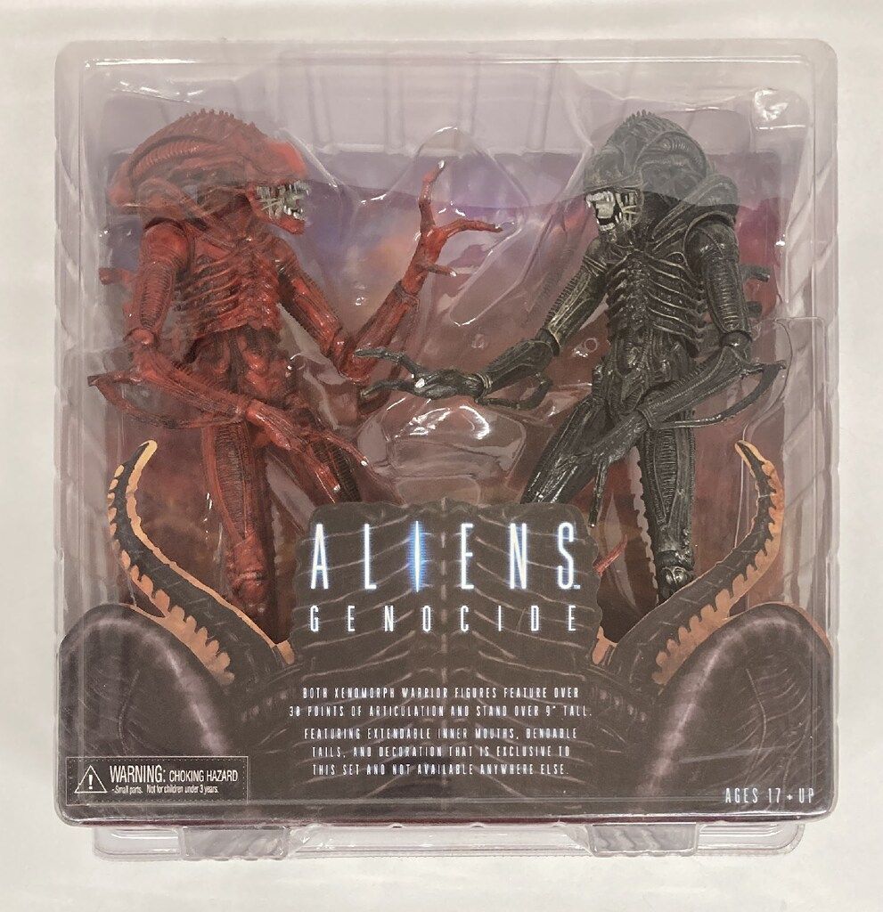 NECA (ACTION FIGURE) XENOMORPH WARRIOR (黒/赤 2体セット) 7インチ