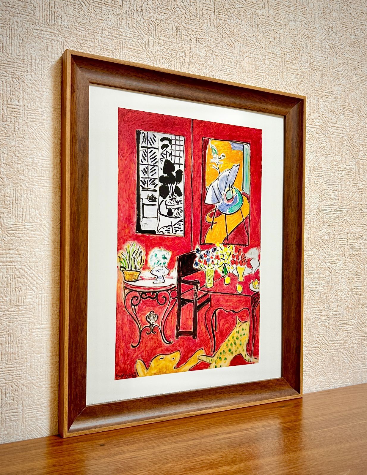 額装品/Linogravure（アンリ マティス） ☆額縁付アートポスター☆アンリ・マティス（マチス）☆Matisse