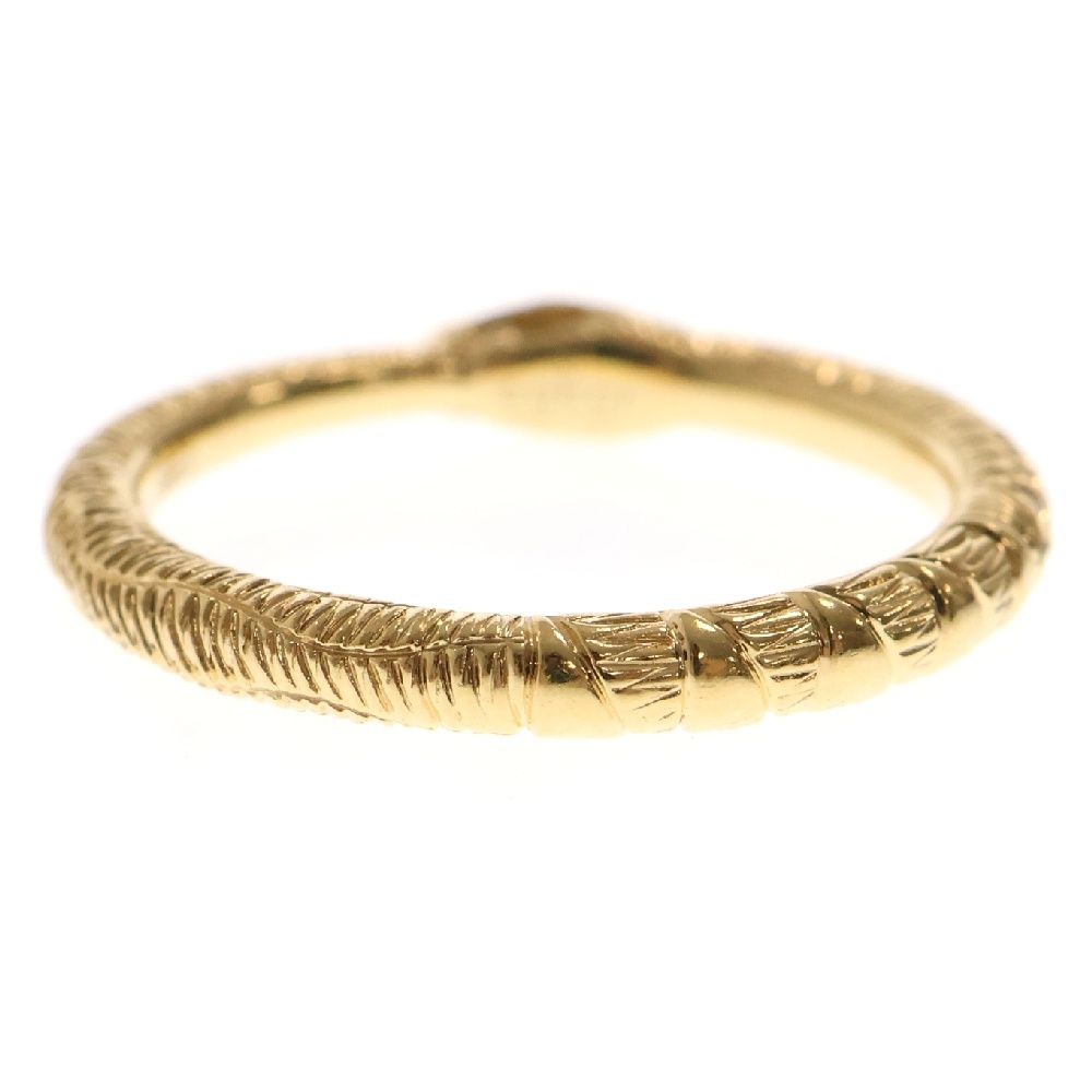 GUCCI (グッチ) ウロボロス ダイヤモンド リング Au750YG イエロー  