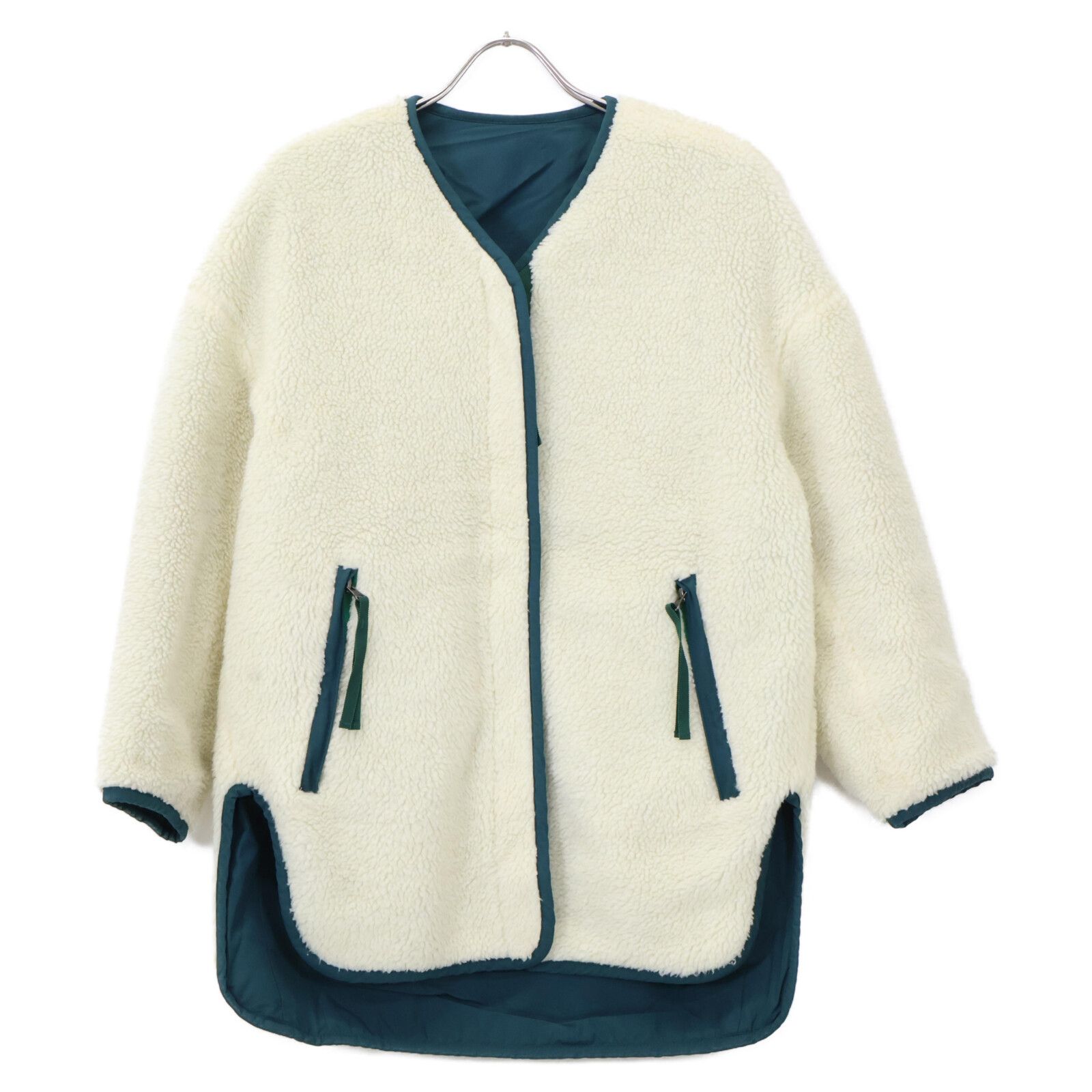 nagonstans ナゴンスタンス 【美品】470CA330-6100 ノーカラー ボア 