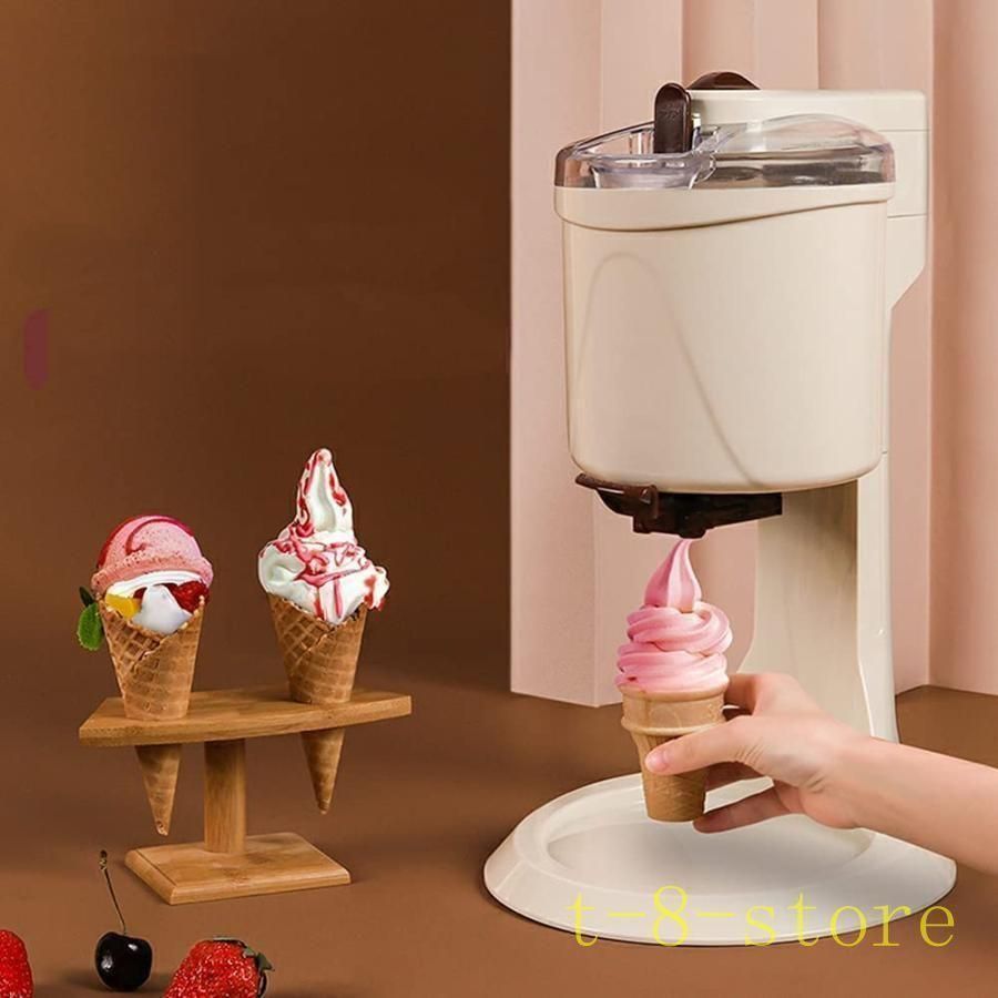 1000ml アイスクリームメーカー ソフトクリーム 簡単操作 機械 ソフトクリームメーカー アイスクリーム 業務用 作成が簡単 清潔にしやすい アイスクリーム 窓付き簡易ロックカバ