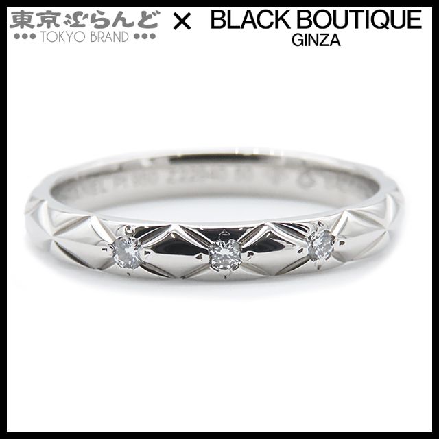 シャネル CHANEL マトラッセ ダイヤ リング スモール J2821 シルバー 