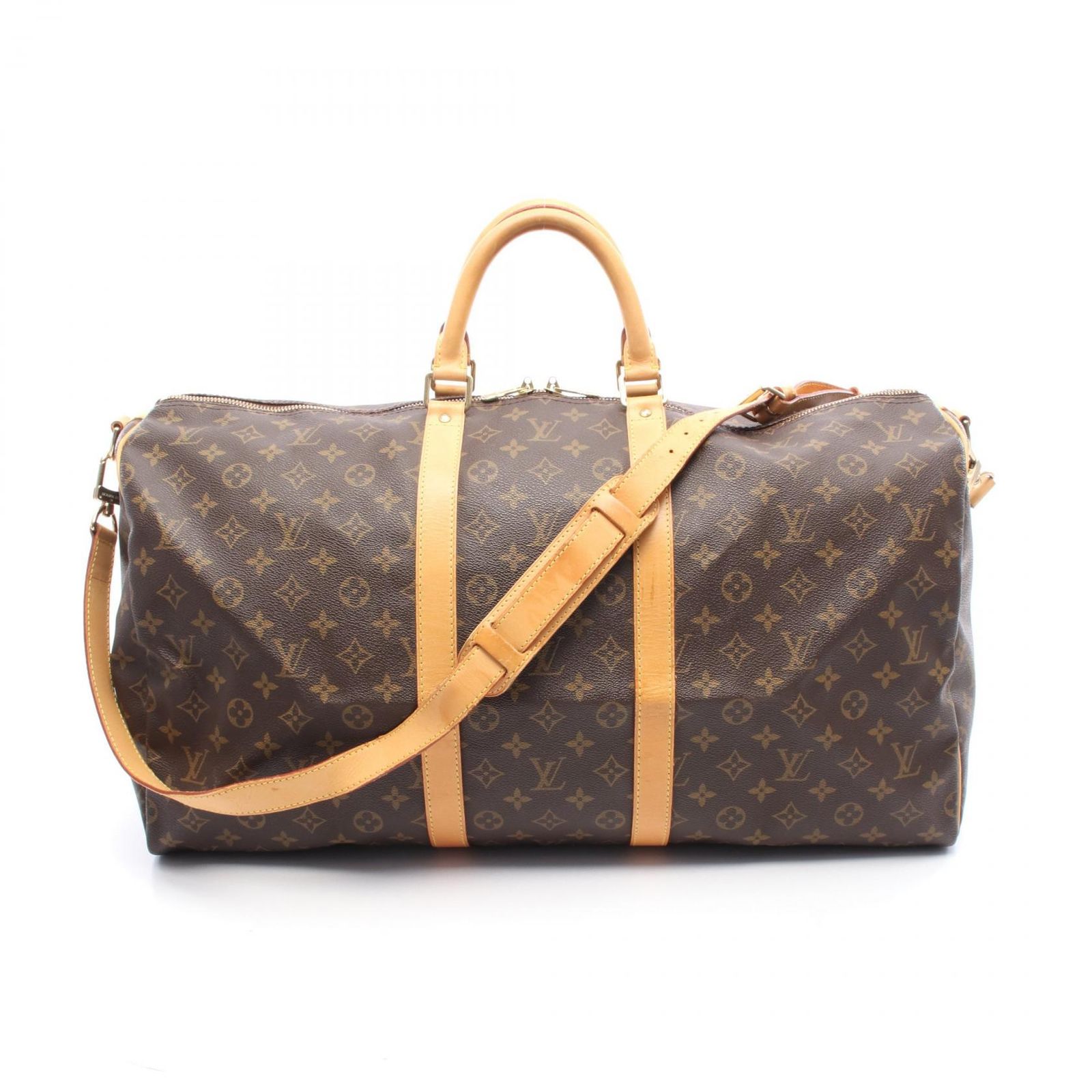 ルイ ヴィトン LOUIS VUITTON ボストンバッグ キーポル バンドリエール55 モノグラム M41414 PVCコーティングキャンバス レザー キーポル バンドリエール55 ユニセックス