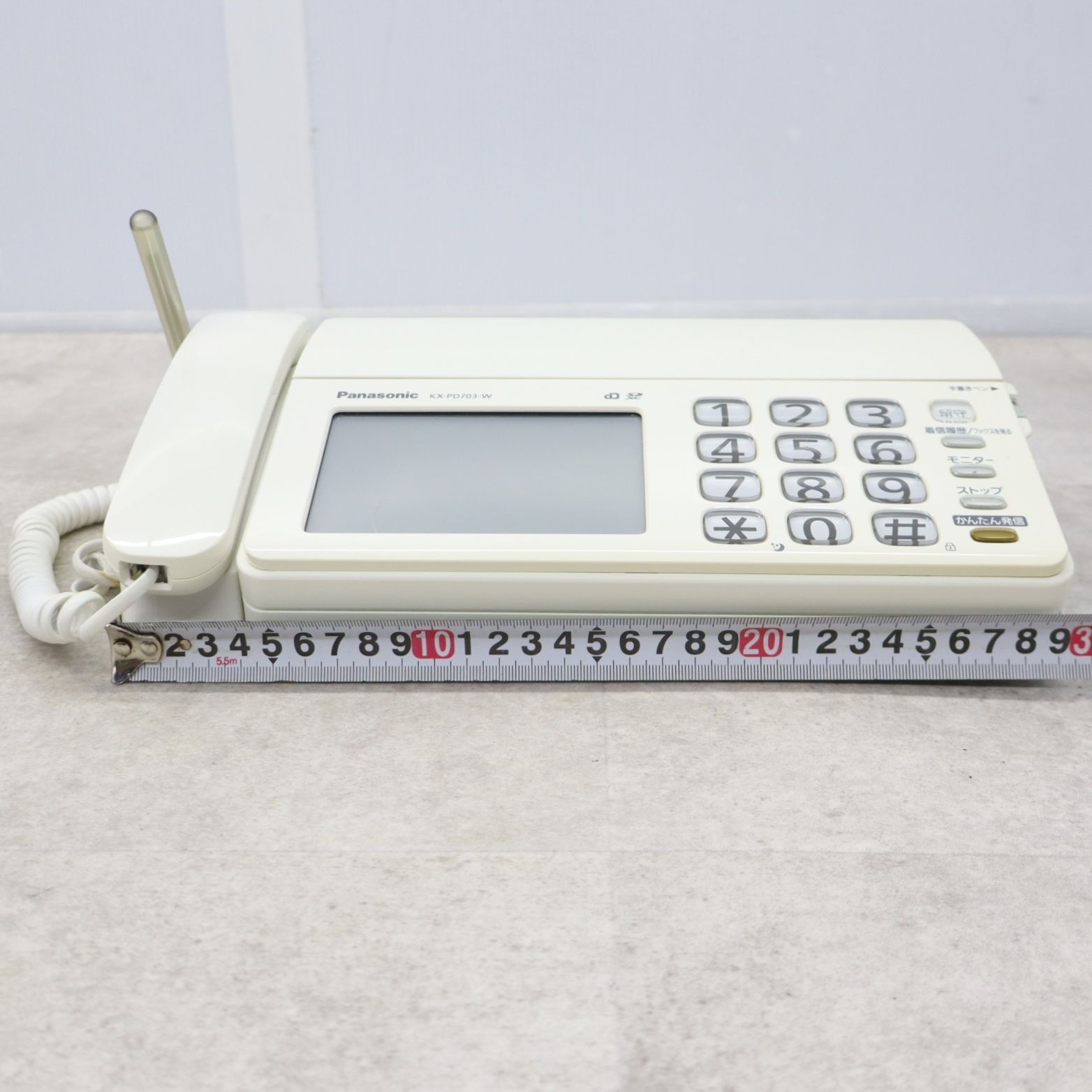 【美品】Panasonic KX-PZ720-N 電話機 FAX Panasonic パナソニック おたっくす 見てから印刷 受話器コードレス